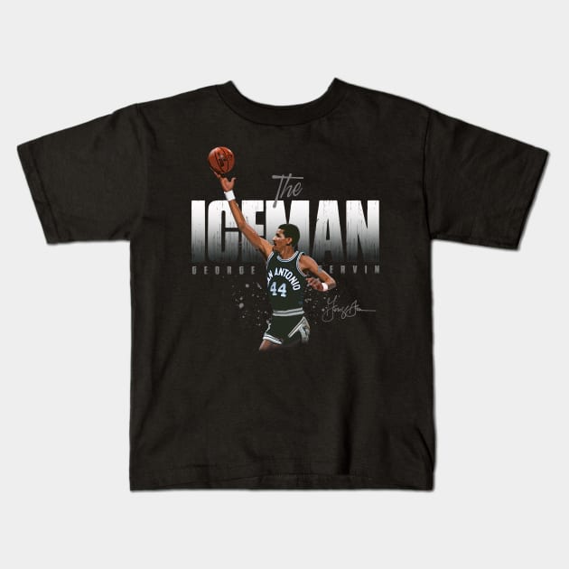 George Gervin Kids T-Shirt by Juantamad